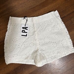 NWT High Waist Short with Side Ruffles Shorts (XS)